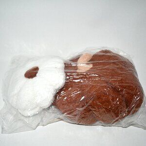 CANGHI 2 PCS Fall Pumpkin Throw Pillows, White & Brown, Plush Pumpkin Shaped Dec